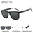Gafas de sol polarizadas ZENOTTIC para hombre - Marco ligero TR90 Gafas de sol cuadradas para hombre Protección UV400