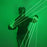 Gants Laser Vert 532 nm Faisceau Doigt Flash Point Unique Grand Faisceau Canon Laser Gants Lumineux LED pour Paume pour DJ Club Soirée Spectacle