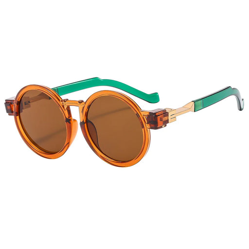 Nouvelles Lunettes de Soleil Rondes Steampunk Femme Luxe UV400 Marque Tendance Designer Homme