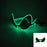 Lunettes lumineuses pour artistes de boîte de nuit Lunettes LED Fête Danse Rave Noël 6V LED Lunettes de soldat futuristes Lumières néon