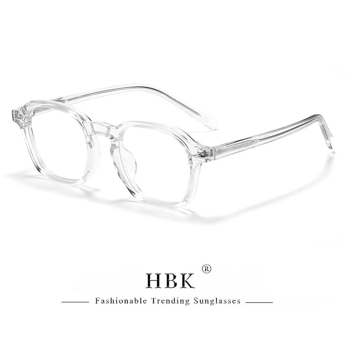 HBK Square Men's Optical Eyeglass Frame Retro High Quality Brand Eyewear Women's Anti Blue Light Decoration Glasses