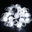Anillo de luz LED blanca, anillos de goma suave intermitentes con baches, juguetes luminosos para fiestas rave o bodas, anillos que brillan en la oscuridad