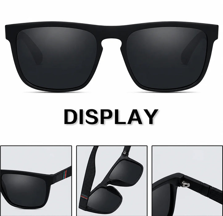 KIDIN Fashion Square Vintage Polarized Sunglasses Men Women Retro Driving Fishing Sun Glasses UV400 Eyewear