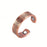 Trendy Punk Magnetic Therapy Pure Copper Rings for Women Men Anti Snoring Ring Power Slimming Health Care Jewelry