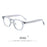 HBK Retro Oval Glasses Frames Transparent Lenses Men High Quality TR-90 Frame Glasses Women's Anti BlueLight Computer Glasses