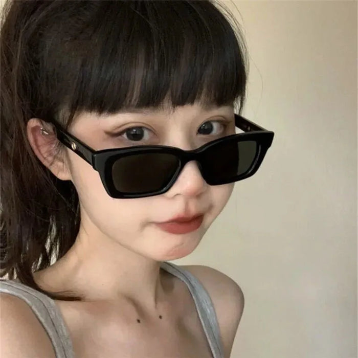 Lunettes de soleil pour femmes, style rétro européen et américain, lunettes tendance coréennes de style « hot girl ».