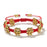 Handmade Adjustable Red Braided Rope Bracelets 5mm Copper Beads Flower Shape Lucky Bangle Women Daily Wear Fashion Jewelry Gifts
