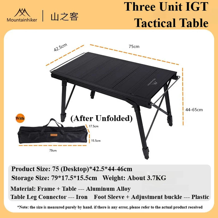 Mountainhiker Camping Folding Lift Removable Multi Unit IGT Table Gas Stove Portable Camp BBQ Grill Table Outdoor Picnic table