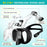Snorkel and Diving Mask Foldable Anti-Fog Diving Mask Set with Full Dry Top System Adults Diving Goggles Diving Camera Support