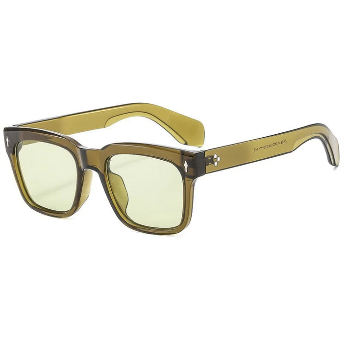 New Square Sunglasses Women Vintage Designer Fashion Sun Glasses Green Shades UV400 Men Luxury Brand Male Female