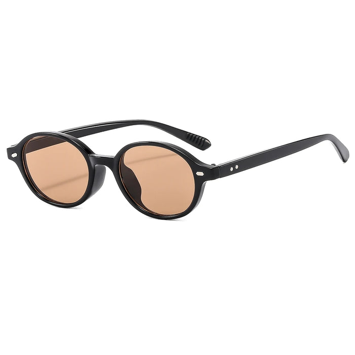 Vintage Oval Frame Sunglasses Fashion Retro Sun Glasses Brand Design UV400 Shades Eyewear Women Goggles Female