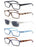Gafas de Lectura para Hombre y Mujer, Diseño Cuadrado, Montura de Alta Calidad, Lentes de Lectura con Bisagra de Resorte, Gafas de Sol de Lectura +1.0~+4.0