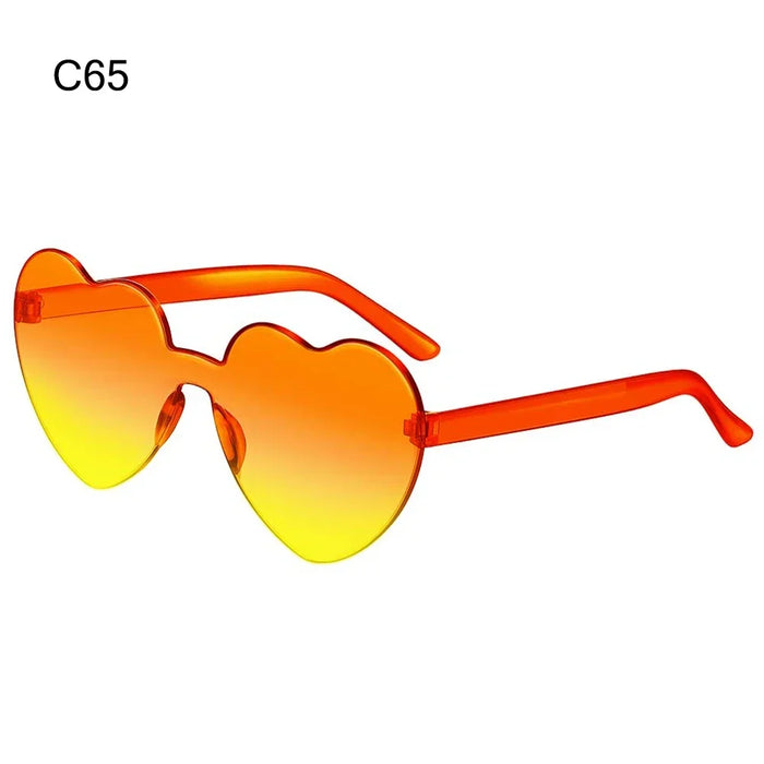 1PC Luxury Heart Shaped Sunglasses Big Frame Love Effect Sun Glasses Retro Women  lana del rey Eyewear UV400 Protection