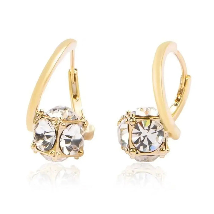 1 Pair Copper Magnetherapy Germanium Earrings Colorful Lymphvity Magnetherapy Earring Luxury Weight Loss Earring Women