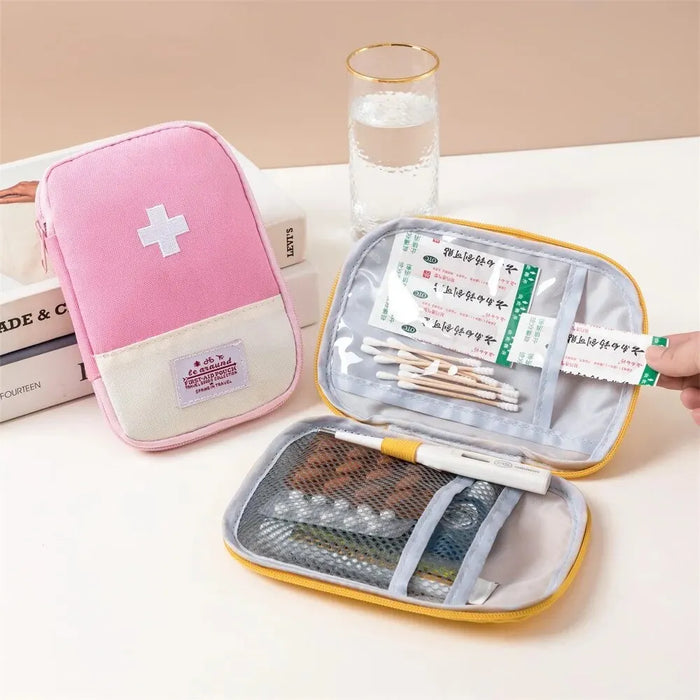 3 piezas/set bolsa de almacenamiento médico portátil, organizador de botiquín de primeros auxilios para camping, estuche de pastillas para viajes al aire libre y hogar