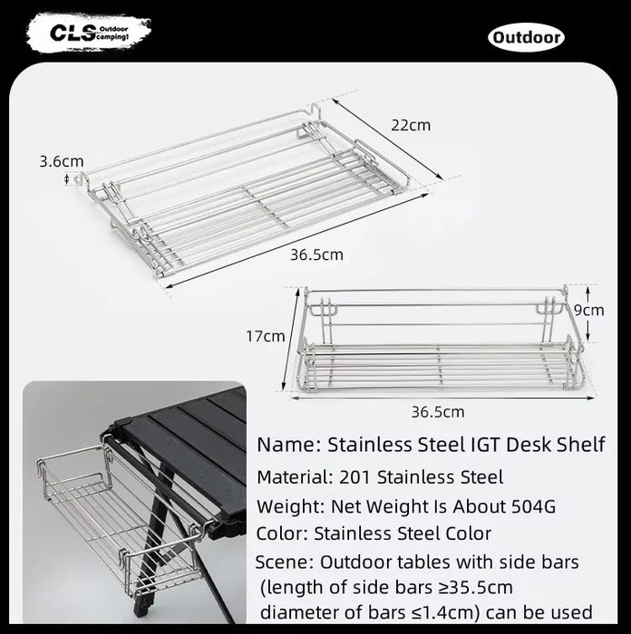 Mountainhiker Camping Folding Lift Removable Multi Unit IGT Table Gas Stove Portable Camp BBQ Grill Table Outdoor Picnic table