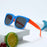 Colorful Folding Sunglasses Outdoor Sunglasses Boys Girls Brand Design Square Glasses Eyewear Protection Uv400