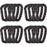 4/8/16pcs Tactical Plastic Carabiner Clip Keychain D-Shape Hard Spring Snap Gear Hook Outdoor Camping Hiking EDC Tools