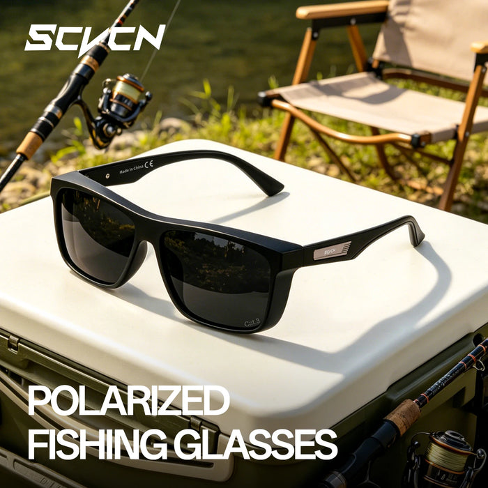 SCVCN Men Polarized Fishing Sunglasses Women Outdoor Water Sport Glasses Cycling Bike Sea Riverbank Fishing Beach UV400 Goggles