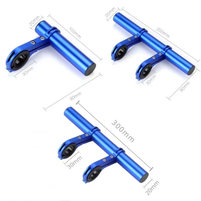10/20/30cm Bicycle Handlebar Extended Bracket MTB Headlight Mount Extented Bar Road Mountain Bike Handlebar Extender Rack Parts