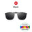 VIVIBEE Gafas de sol grandes con clip abatible polarizadas para hombre, clásicas, UV400, lentes fotocromáticas, gafas de sol para mujer