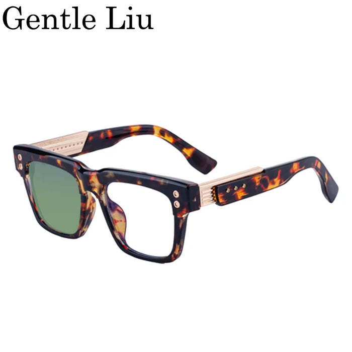 Classic Polarized Square Punk Sunglasses Men 2026 Luxury Brand Driving Change Color Sun Glasses For Male Steampunk Eyewear Shade