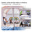 Outdoor Camping Family Tent 3-12 Person Double Layers Oversize 2 Rooms Thickened Rainproof Outdoor Family Camp Tour Equipment