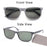 Gafas de sol de lectura extragrandes Adecuadas para hombres y mujeres Montura cuadrada clásica Para uso en exteriores Con lentes graduadas.
