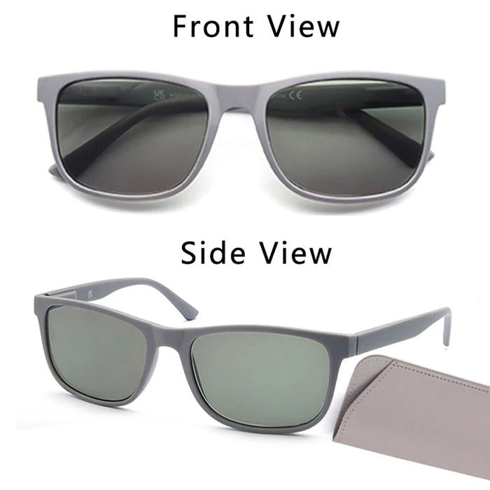 Gafas de sol de lectura extragrandes Adecuadas para hombres y mujeres Montura cuadrada clásica Para uso en exteriores Con lentes graduadas.