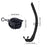 Silicone Snorkel Soft Flexible Foldable Easy-Breath Anti-Drop Adults Scuba Diving Freediving Swim Training Easy Carry for Travel
