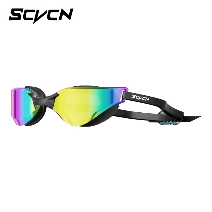SCVCN New Men UV Protection Adjustable Adult Outdoor Swim Goggles Professional Female Swimming Electroplate Anti Fog Glasses