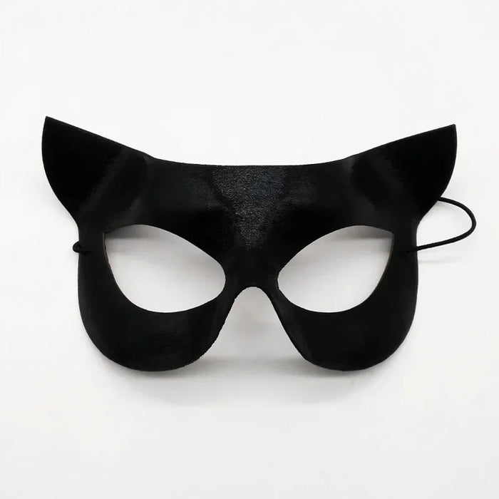 Máscara de encaje sexy para mujer, suministros de cosplay de gato, fiesta de baile, mascarada, máscara de zorro, decoración de cara de animal para parejas, accesorios para ojos
