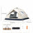 Outdoor Automatic Quick-opening Tent Rainproof Sunshine-proof Tent Fishing Beach Sunshine Shelter Two Doors and Two windows