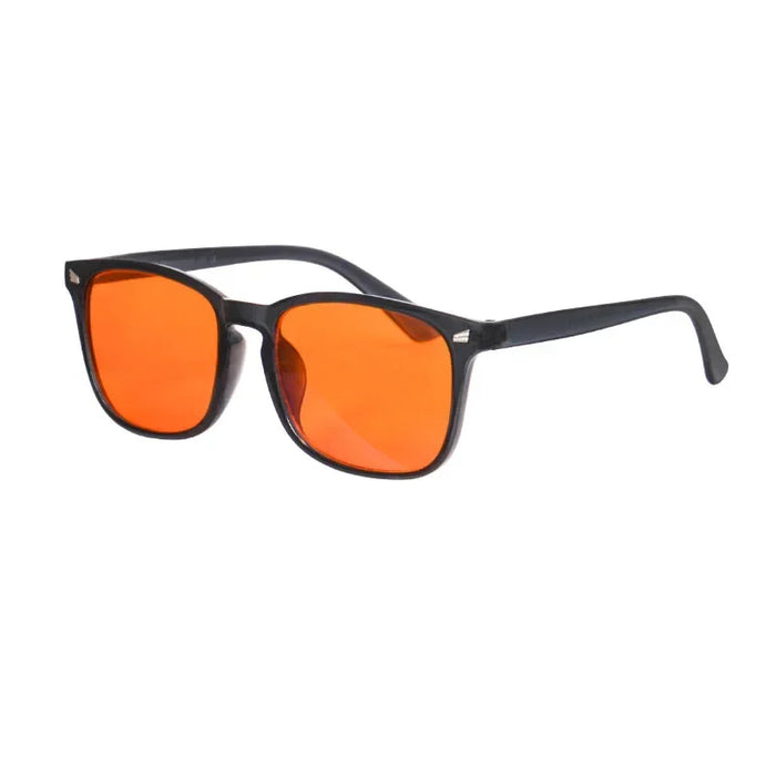 SHINU Men’s glasses blue light blocking computer glasses Yellow Orange lenses glasses for work game red lenses for better sleep