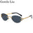 Oval Punk Rimless Change Color Sunglasses Men 2026 Luxury Brand  Photochromic Sunglass Metal Frame Cutting Lens Eyewear For Male