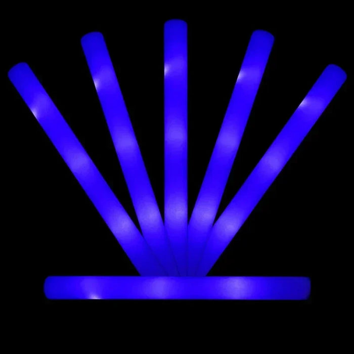 40 varitas de espuma LED luminosas, varitas luminosas de esponja, luz nocturna, suministros para fiestas de brillo para bodas, cumpleaños, raves, conciertos