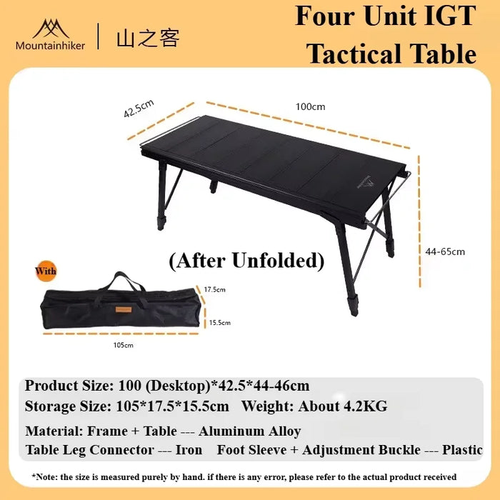 Mountainhiker Camping Folding Lift Removable Multi Unit IGT Table Gas Stove Portable Camp BBQ Grill Table Outdoor Picnic table