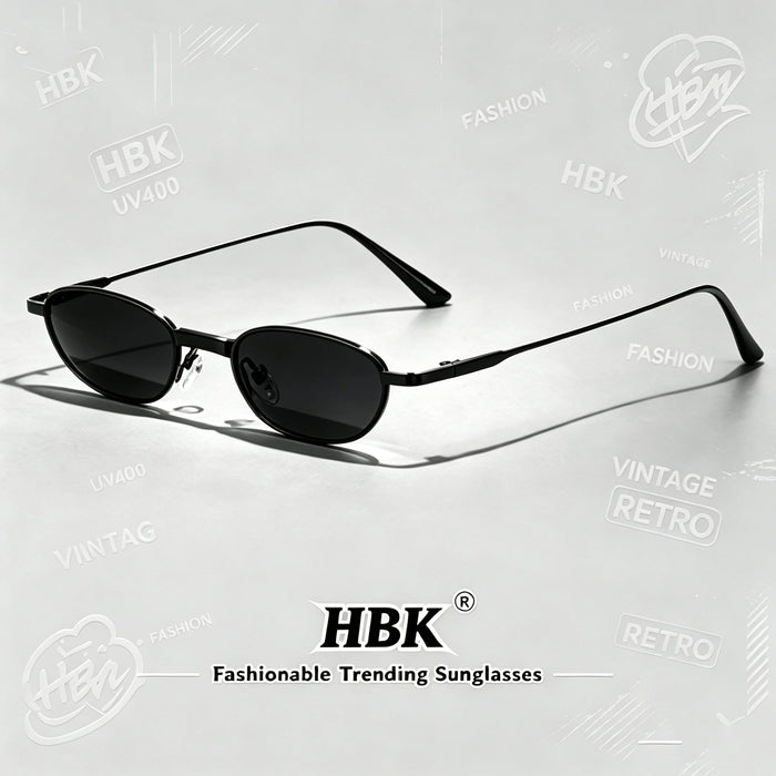 HBK New Retro Polarized Sunglasses Men Small Frame Tac Lenses Punk Sun Glasses Women Fishing Outdoor Party Eyeglasses