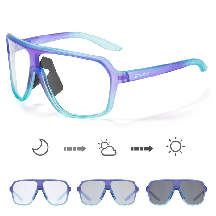 New UV400 Photochromic Cycling Sunglasses for Men MTB Road Bicycle Glasses Outdoor Sports Women Running Eyewear Bike Goggles