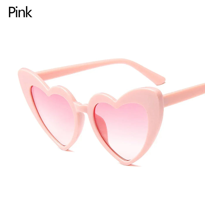 1PC Luxury Heart Shaped Sunglasses Big Frame Love Effect Sun Glasses Retro Women  lana del rey Eyewear UV400 Protection