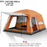 Outdoor Camping Family Tent 3-12 Person Double Layers Oversize 2 Rooms Thickened Rainproof Outdoor Family Camp Tour Equipment