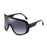 Gafas de sol con visera efecto espejo para mujer y hombre 2023, gafas grandes antiviento de una pieza, gafas de montura grande, deportivas, protección UV400