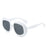 Fashion Oval Contrast Color Women Sunglasses Retro Square Clear Gradient Lens Shades UV400 Men Trending Luxury Punk Sun Glasses