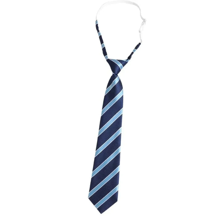 1PC Ties Student Retro Black Solid Silky Narrow Neck Tie Slim Smooth Women Zipper Necktie Casual Elegant All-match Trendy Unisex