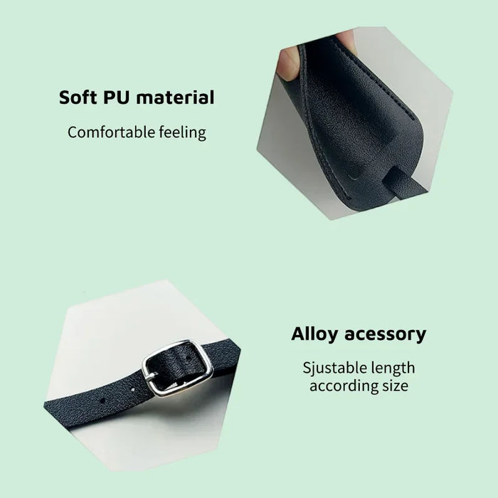PU Leather Boarding Bag Tag Travel Luggage For Women Men Suitcase Identifier Label Baggage Name ID Address Holder Accessories