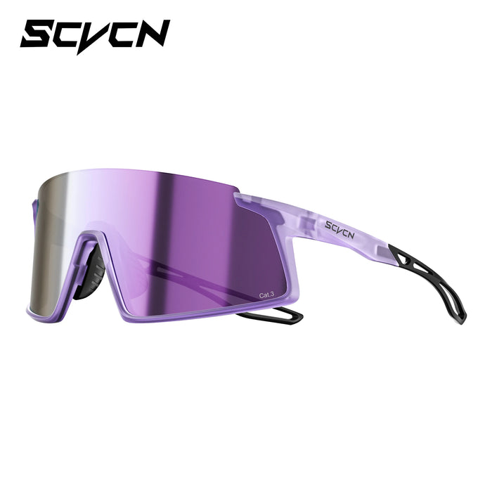 SCVCN Men Women Outdoor Sports Photochromic Running Casual Goggles MTB Bike Glasses UV400 Hiking Eyewear Cycling Sunglasses