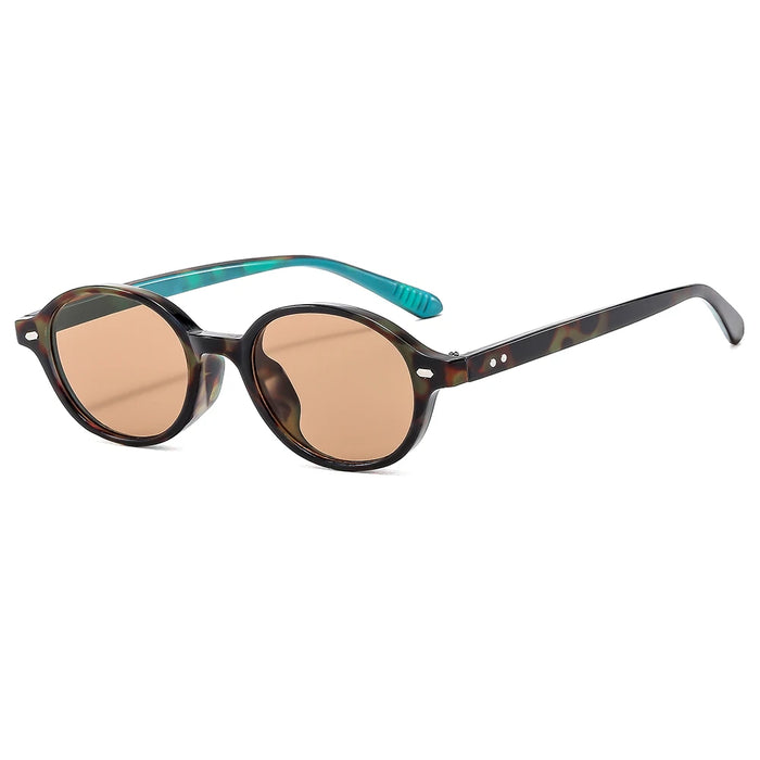 Vintage Oval Frame Sunglasses Fashion Retro Sun Glasses Brand Design UV400 Shades Eyewear Women Goggles Female