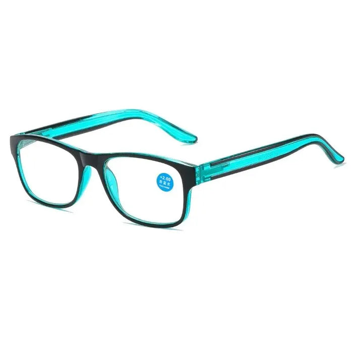 Gafas de lectura antiluz azul de moda para mujer y hombre, lentes transparentes cuadradas, presbicia para ordenador, montura con patillas de resorte
