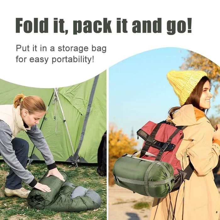 Camping Sleeping Bag Ultralight Waterproof 4 Seasons Warm Envelope Type Sleeping Bag for Outdoor Hiking Backpacking Travel