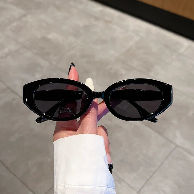 Vintage Oval Sunglasses Women Fashion Retro Female Sun Glasses New Trendy Luxury Brand Designer UV400 Lady Shades Eyewear